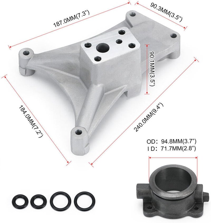 Sineside Non-EBP Valve Turbo Pedestal & Exhaust Housing for 1994.5-1997 Ford 7.3 Powerstroke Diesel 7.3L - Image 2